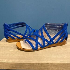Carlos by Carlos Santana blue strap sandals women size 8
